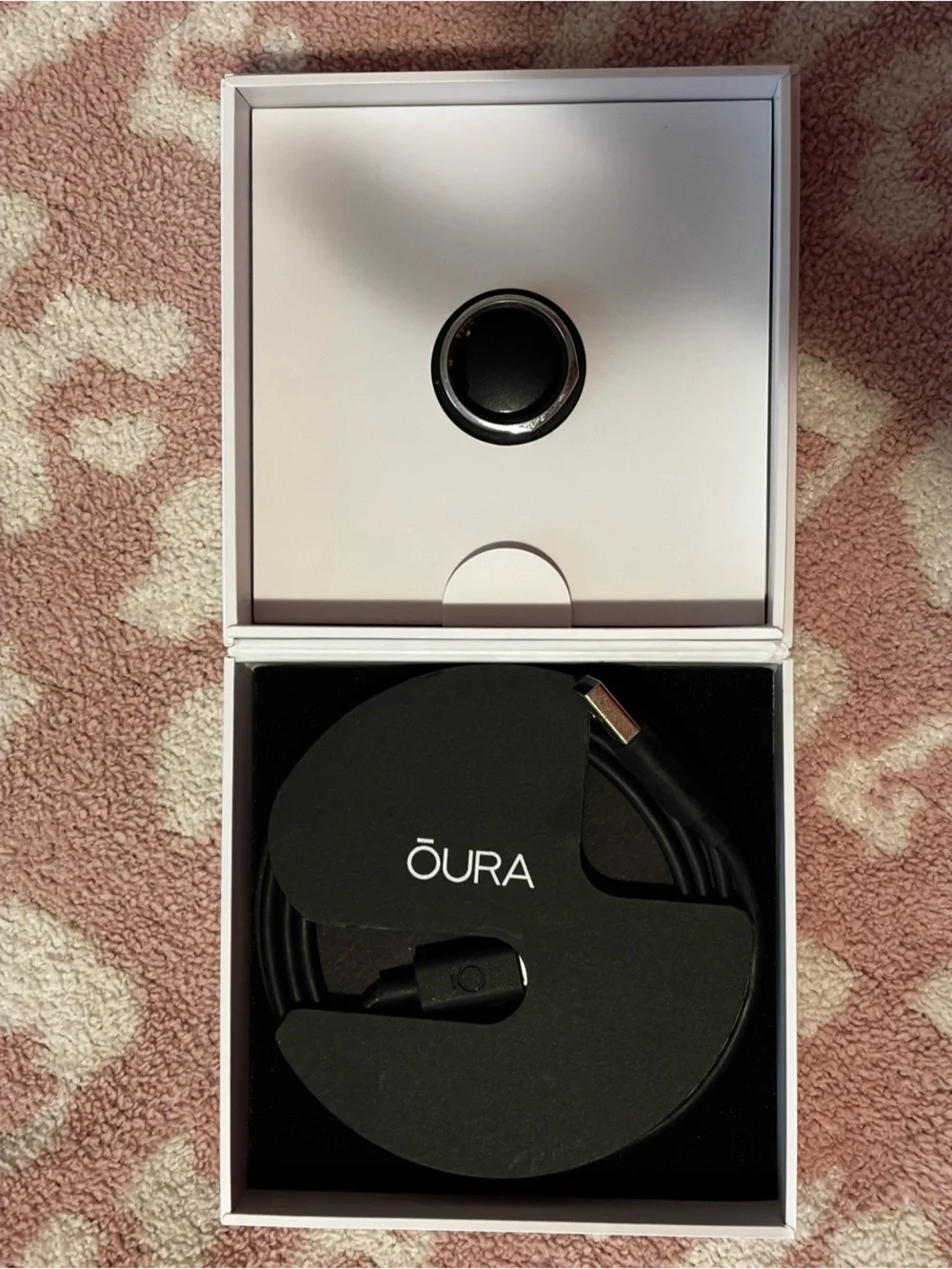 Oura Metallic Silver Smart Ring Body